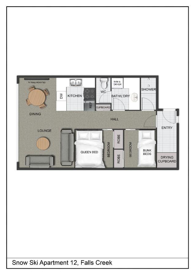 Snow Ski Apartments 12 Falls Creek Ngoại thất bức ảnh